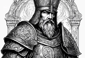 charlemagne in armor tattoo idea