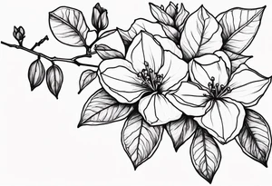 Bougainvillea tattoo idea