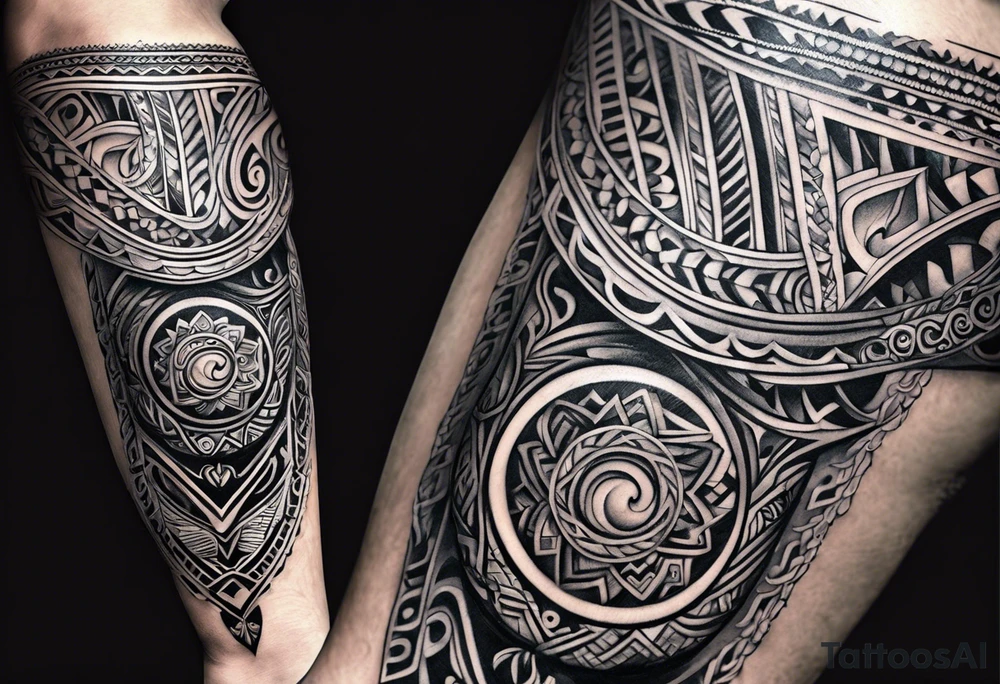 maori band for around an arm tattoo idea
