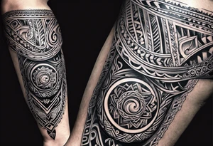 maori band for around an arm tattoo idea