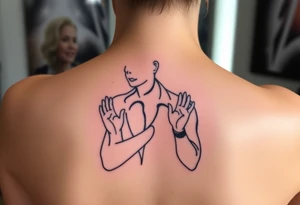 Rick Astley Never Gonna Give You Up Shaking Hands Left to Right Dance Pose tattoo idea