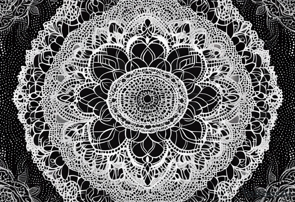 Lace mandala tattoo idea