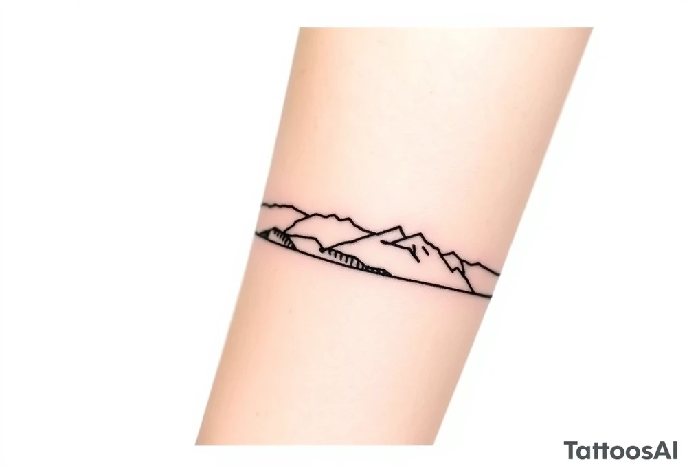Silhouette armband tattoo idea