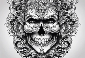 ghost face tattoo idea