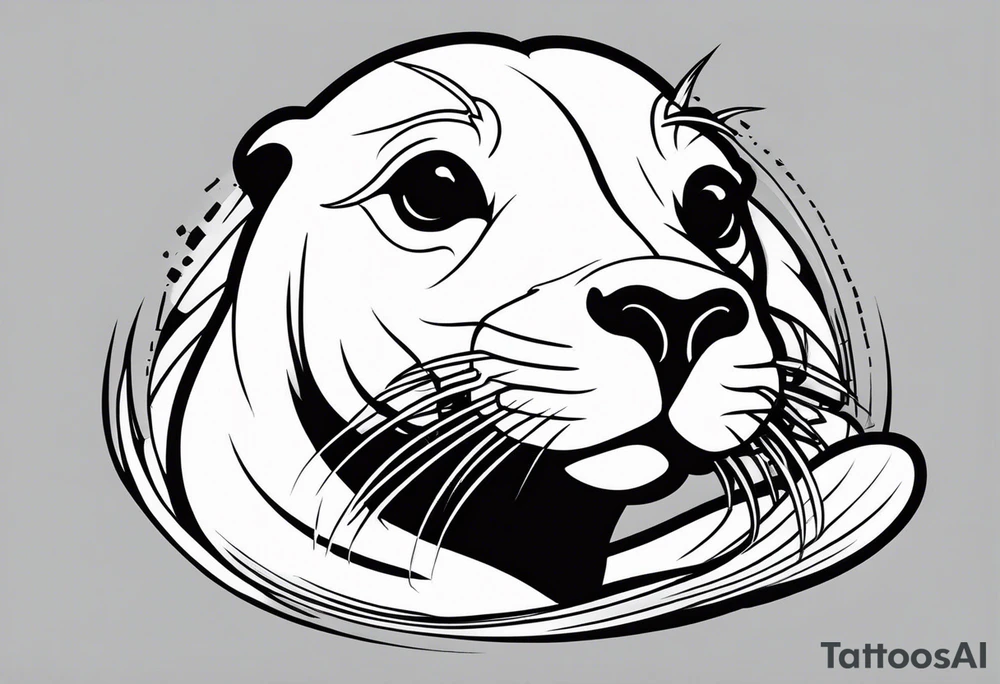 Sea lion tattoo idea