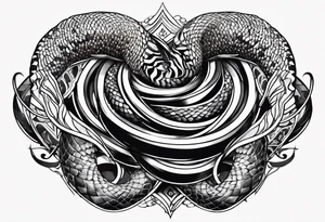 snake helix tattoo idea