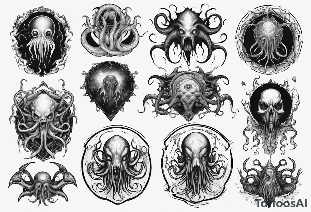 Lovecraftian horror tattoo idea