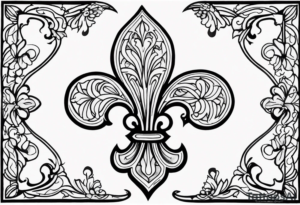 Fleur-de-lis tattoo idea