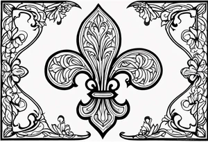 Fleur-de-lis tattoo idea