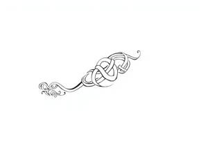 Māori style Celtic knot sleeve tattoo idea