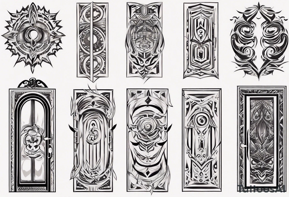 door frame tattoo idea