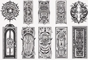door frame tattoo idea