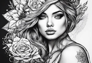 Juste un losange vide tattoo idea