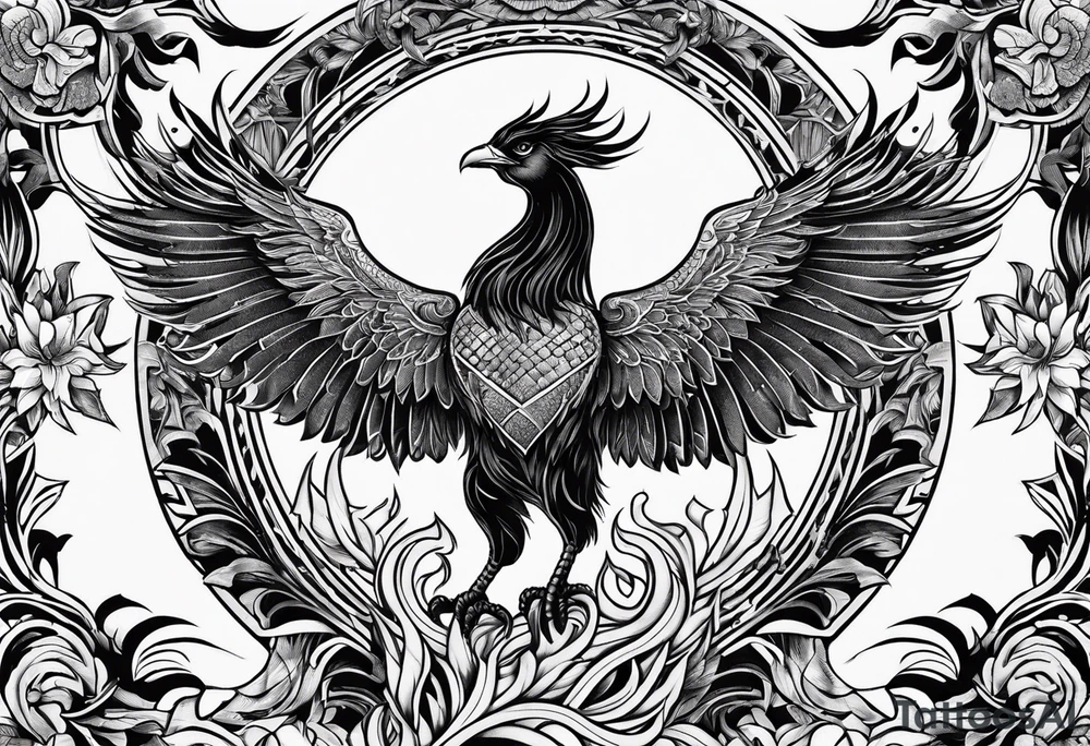Phoenix tattoo idea