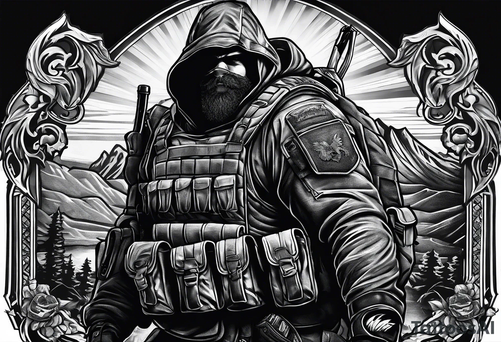 Rucking, brotherhood, shadows, fitness, GrowRuck tattoo idea