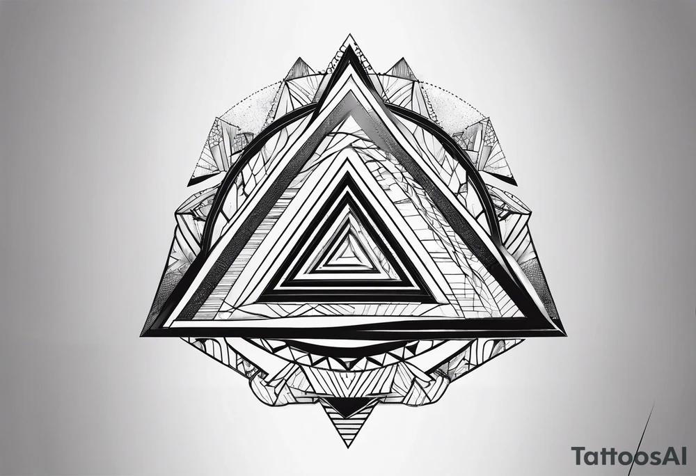 a simple triangle tattoo idea