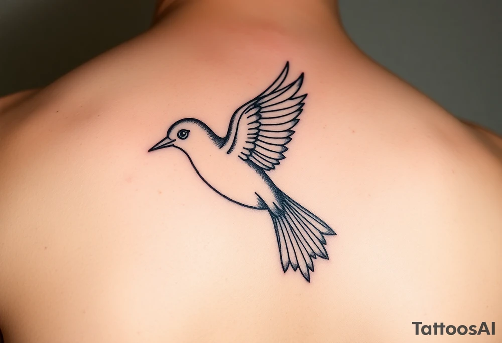 Bird turns into a dear magically tattoo idea