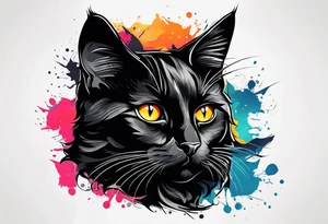 Inside arm above wrist cat tattoo black cat tattoo idea