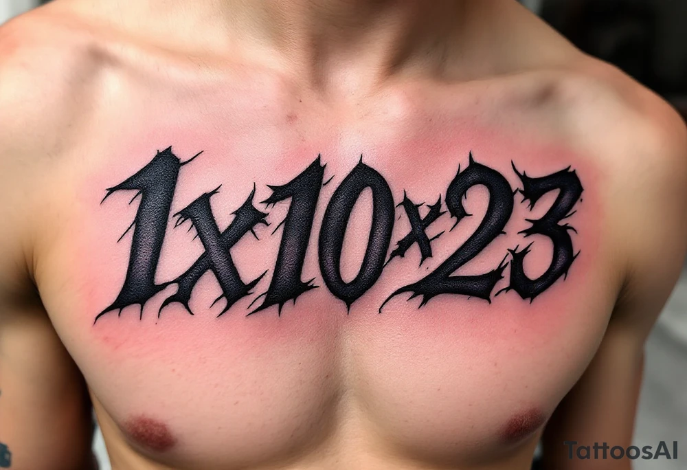 1x10^23 tattoo idea