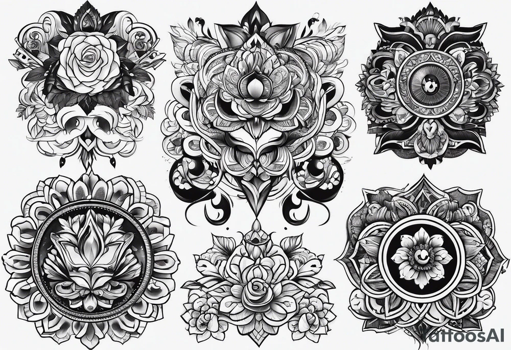 Russian design tattoo idea