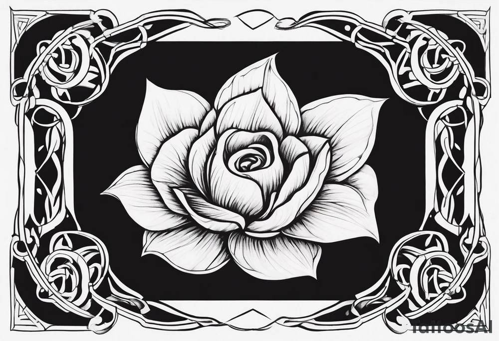 cancer ribbon tattoo idea