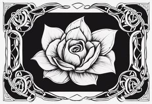 cancer ribbon tattoo idea