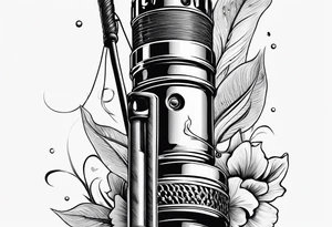 fishing pole tattoo idea