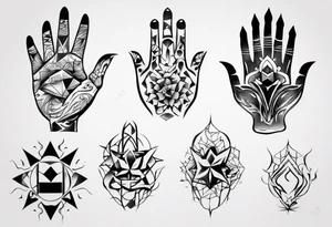 abstract tattoo on the hand
on a hand tattoo idea
