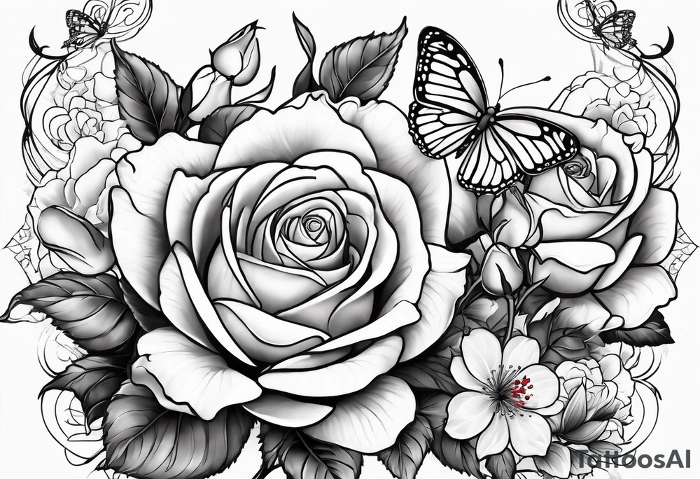 roses, Libra lady, butterflies, lotus flower, cherry blossom flowers, a red cardinal tattoo idea