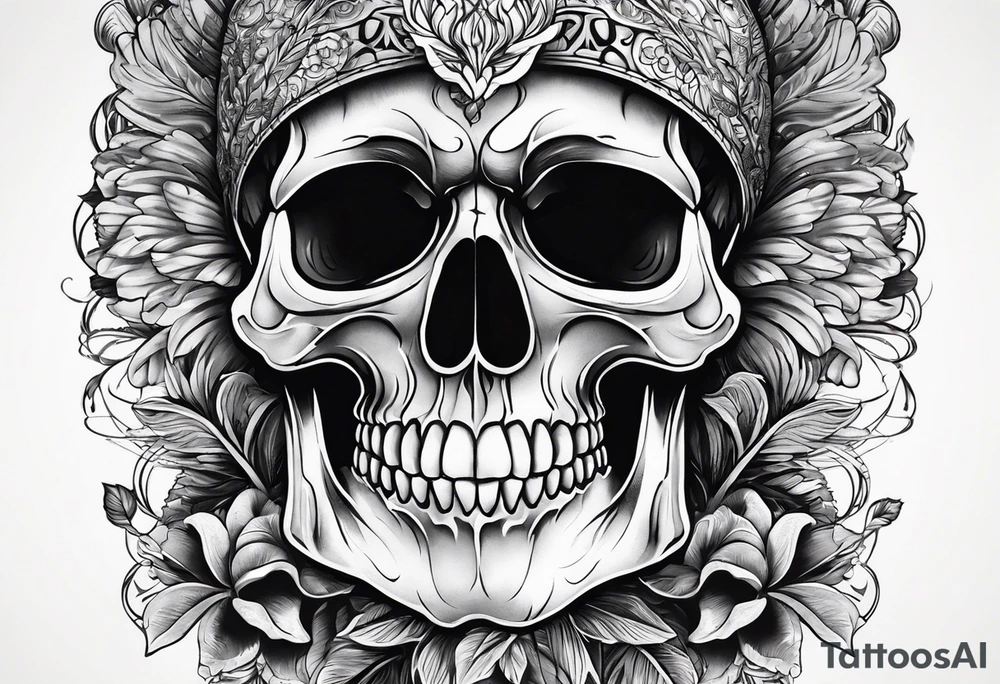 skull tattoo with carnisero tattoo idea