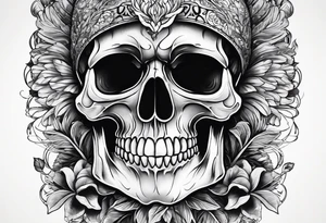 skull tattoo with carnisero tattoo idea