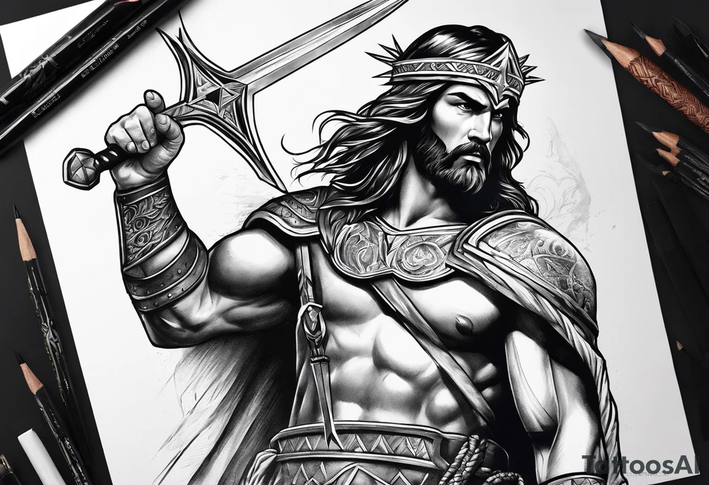 Warrior of Christ tattoo idea