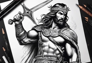 Warrior of Christ tattoo idea