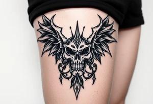 XXX.XII.MMVI gothic style for men tattoo idea