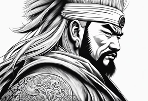Jiraiya of the legendary sannin tattoo idea
