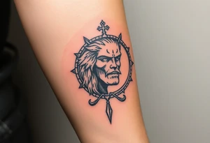 medieval woodcut tattoo idea
