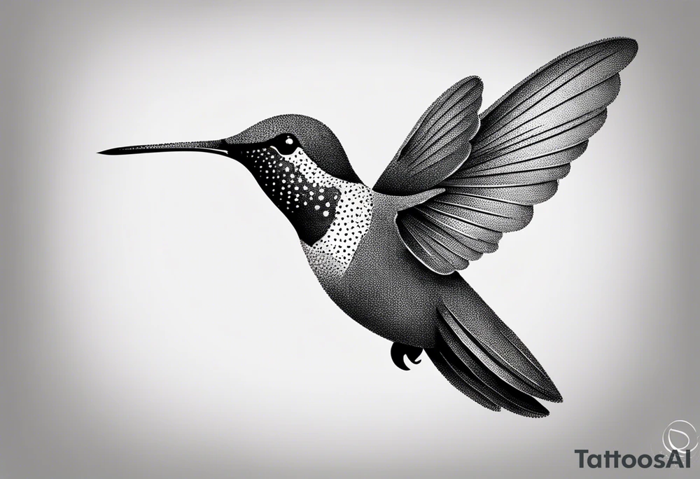 Hummingbird tattoo idea