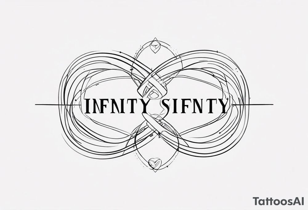 Infinity, family, love, five tattoo idea