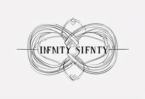 Infinity, family, love, five tattoo idea