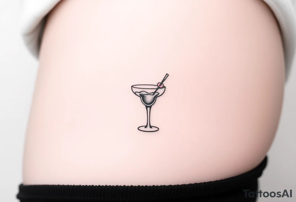 A small margarita tattoo from the song Bella by the red hot chilli peppers tattoo idea