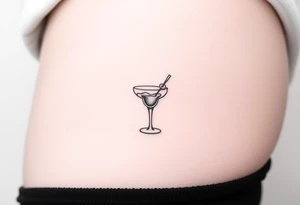 A small margarita tattoo from the song Bella by the red hot chilli peppers tattoo idea