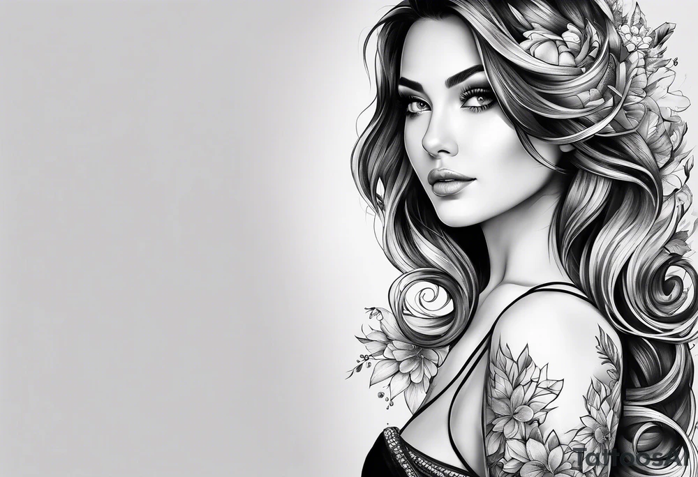 Galaxy shoulder tattoo tattoo idea