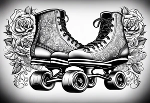 Roller skates tattoo idea