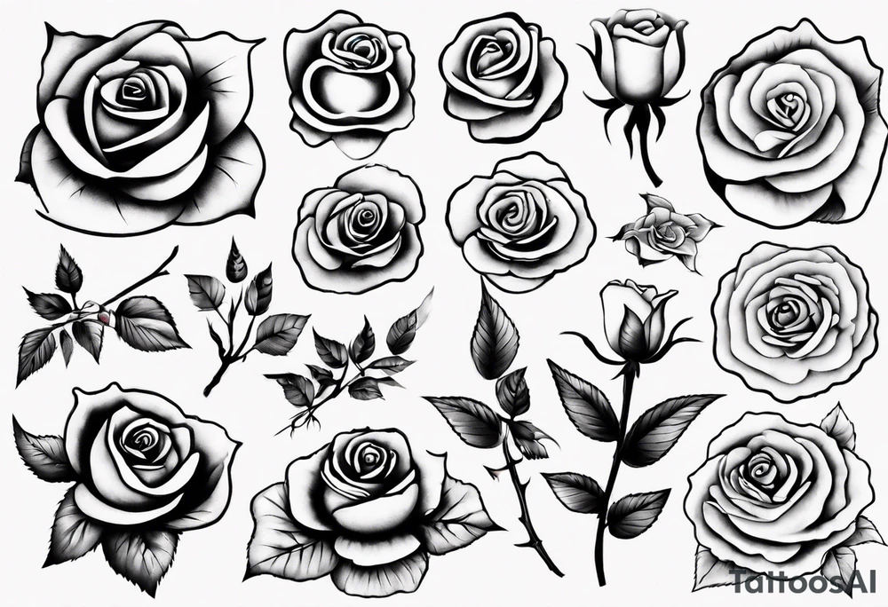 Rose tattoo idea