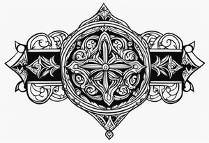 Medieval mace tattoo idea