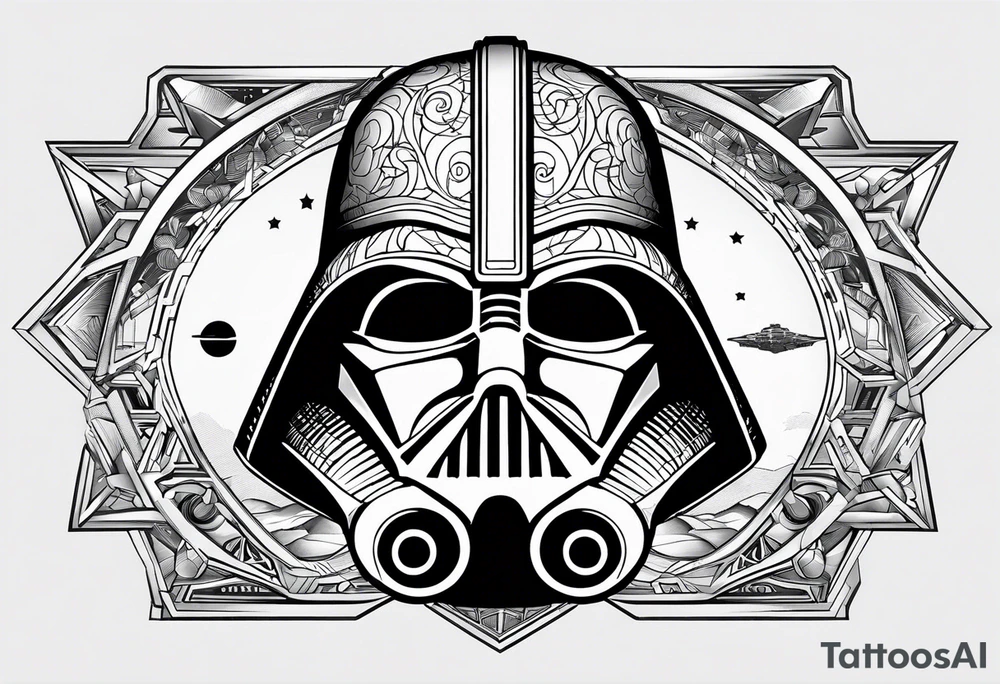 Star wars design including the words 'May the 4th' tattoo idea