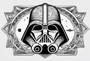 Star wars design including the words 'May the 4th' tattoo idea