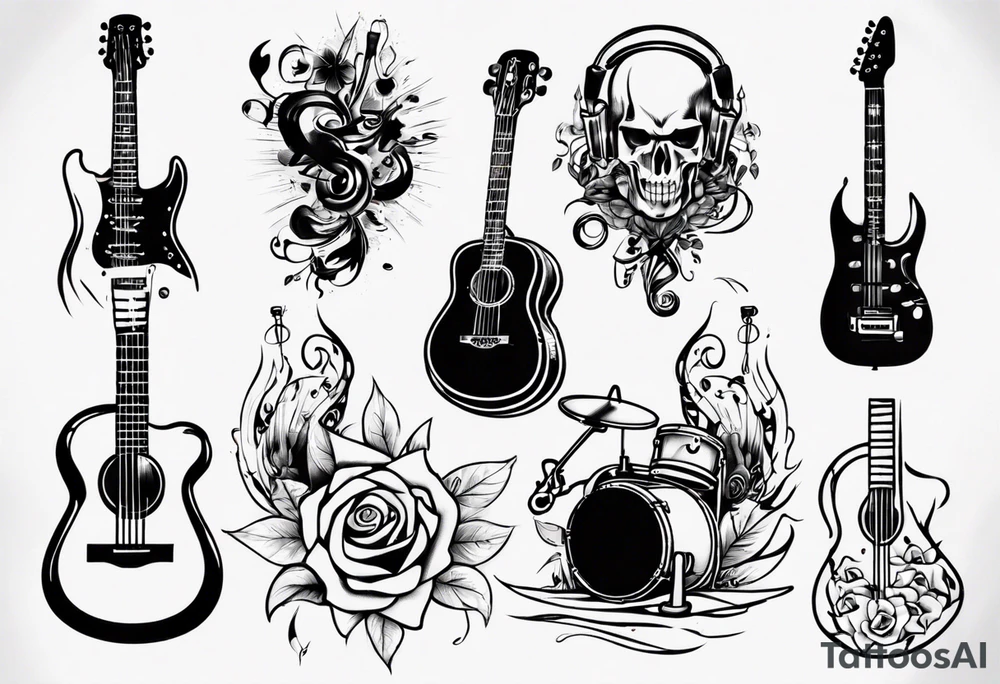 music tattoo idea