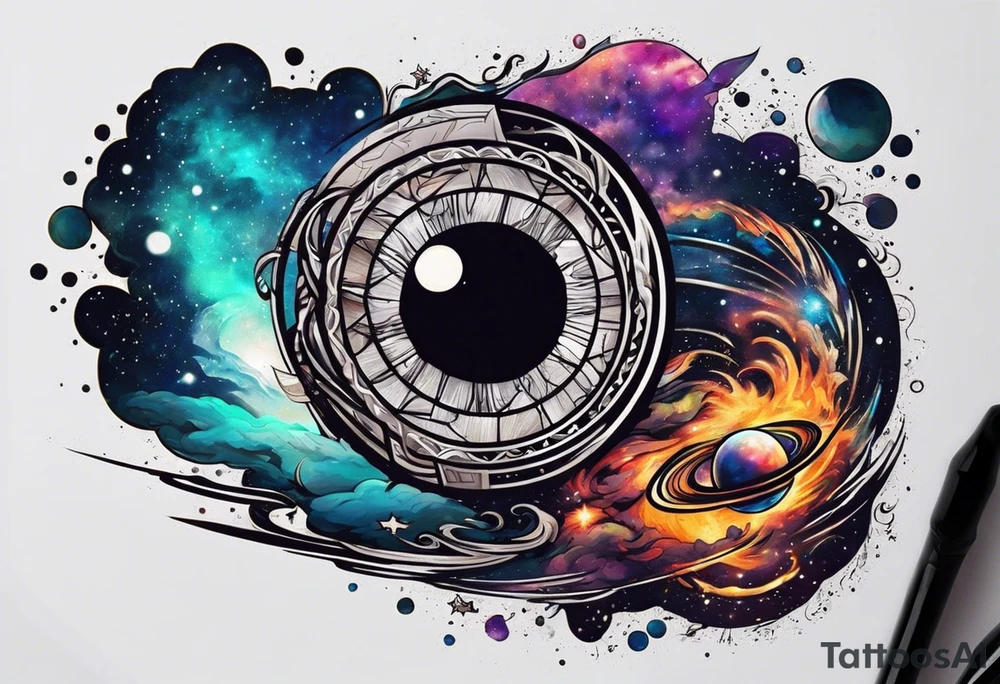 Galaxy tattoo idea