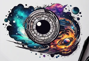 Galaxy tattoo idea